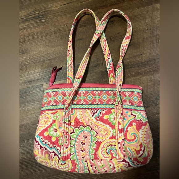 Vera Bradley Vibrant Floral Patterned Shoulder Purse Bag - Picture 3 of 3